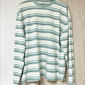 유니폼브릿지, 빈티지 스트라이프 티셔츠, 민트, L
