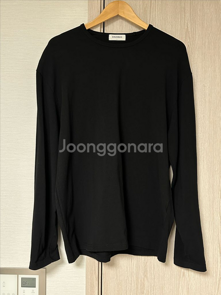 자바나스, 긴팔 티셔츠, 블랙, L사이즈--0