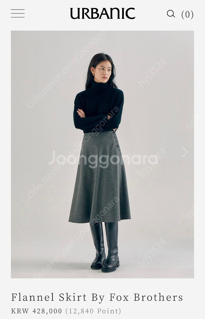 얼바닉30 플란넬 스커트 fox brothers--0