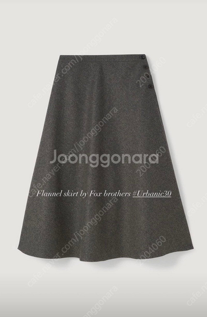 얼바닉30 플란넬 스커트 fox brothers--1