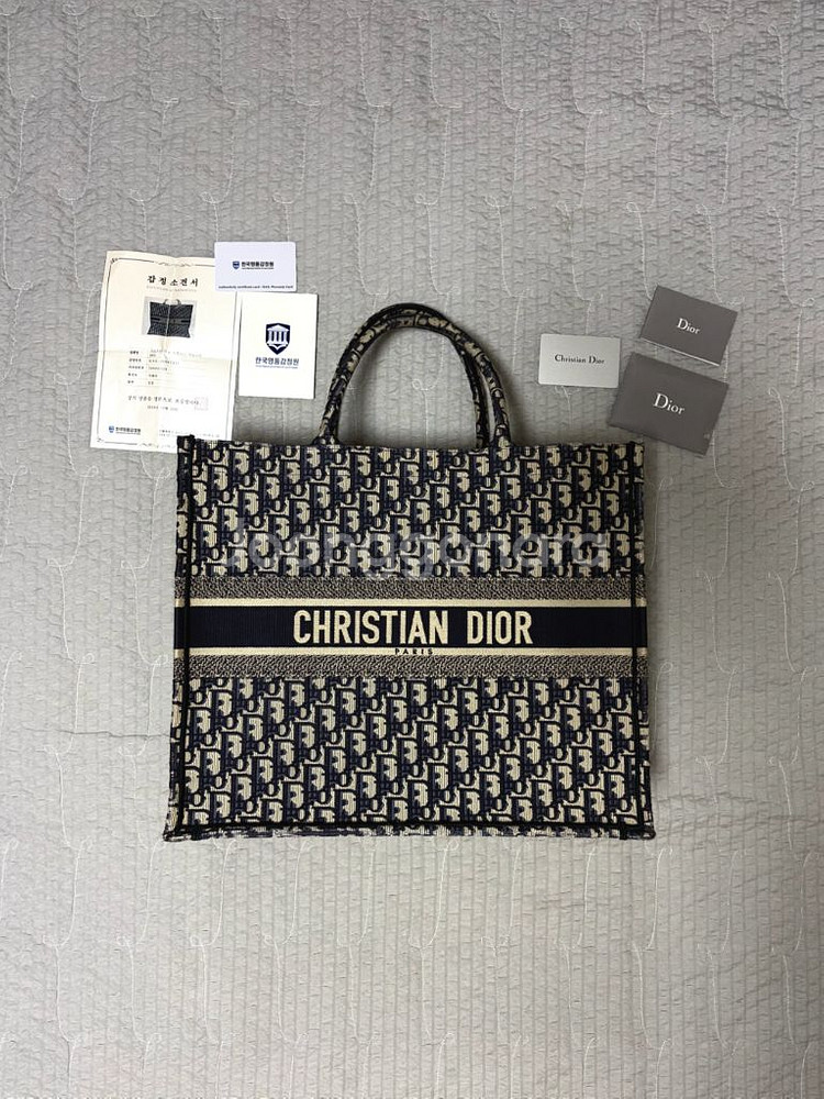 디올 오블리크 북토트백 라지--1