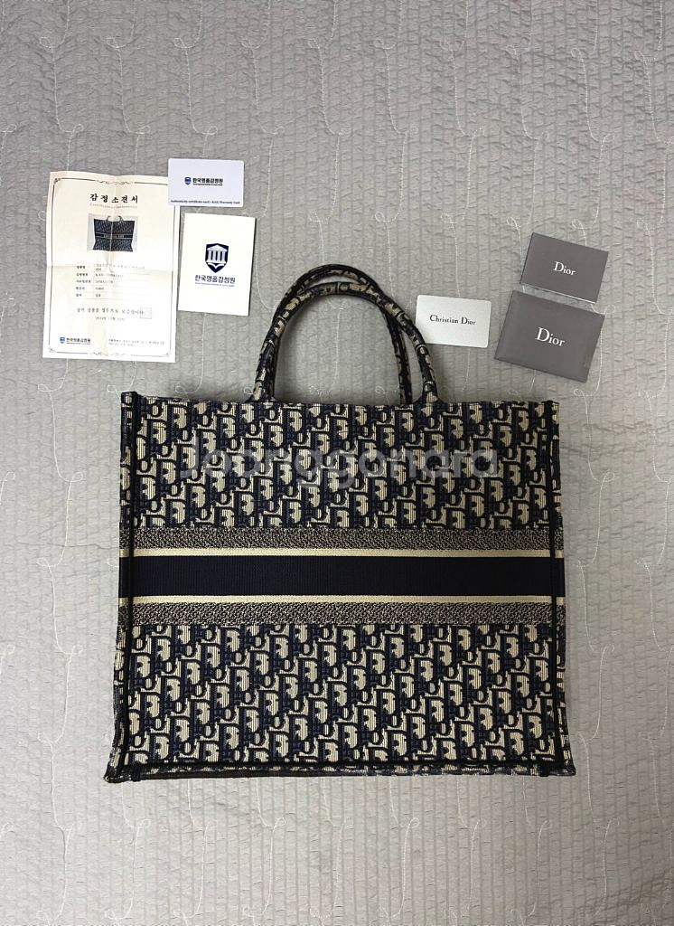 디올 오블리크 북토트백 라지--2