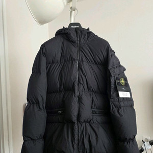22fw 스톤 크링크랩스 다운 후드 자켓 블랙 L사이즈