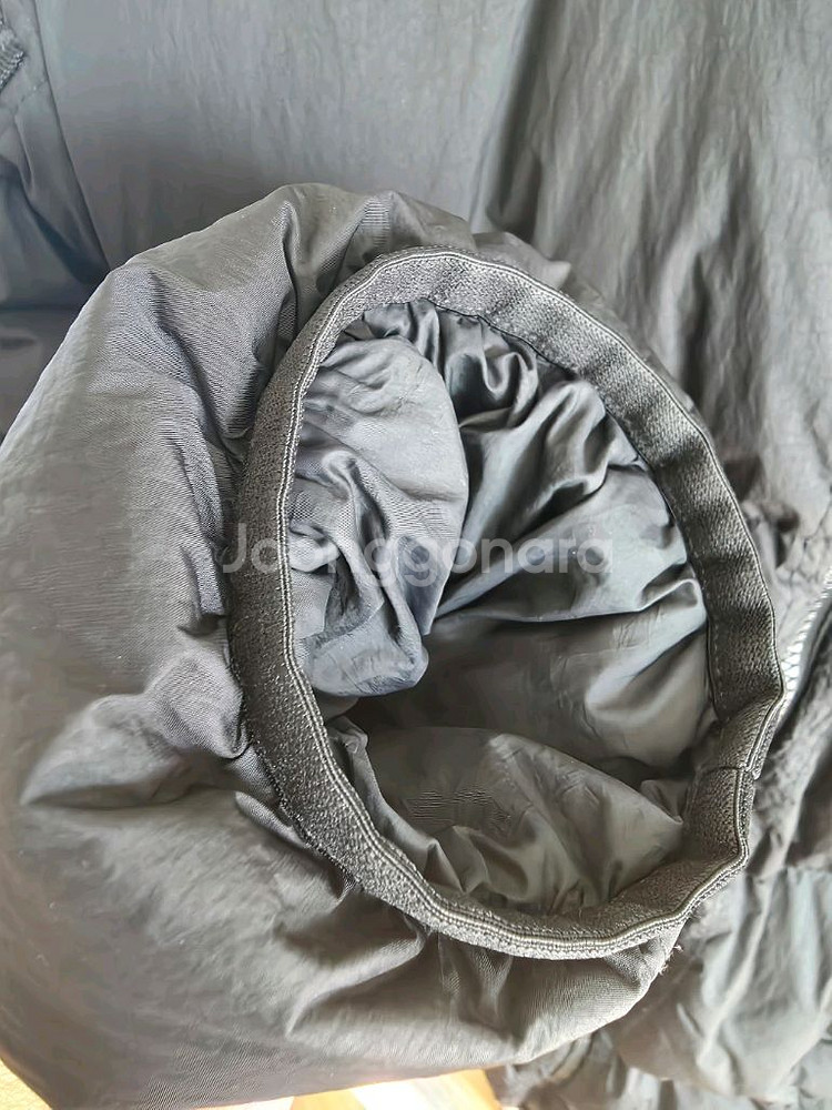 22fw 스톤 크링크랩스 다운 후드 자켓 블랙 L사이즈--2