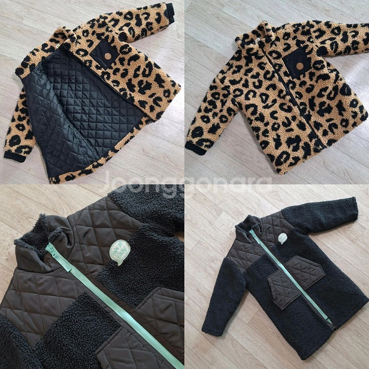 전체가격) 아동외투120호 뽀글이자켓 누빔패딩--1