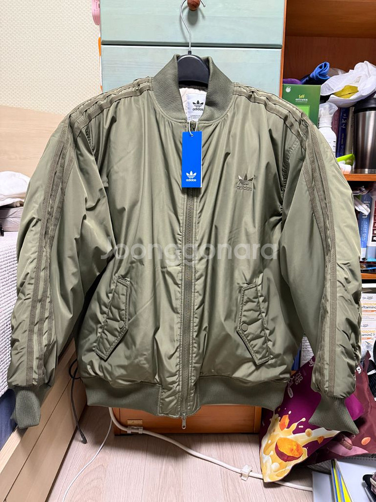 아디다스 오버사이즈 SST 봄버 재킷 L--0