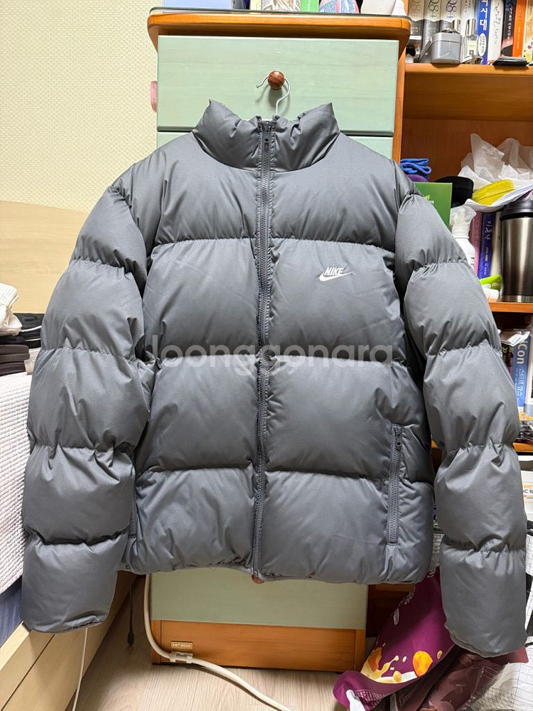 나이키 NSW 패딩 자켓 아이언그레이 100--0