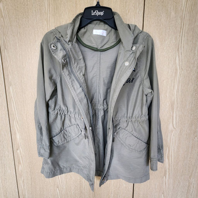 로엠걸즈 여아 후드 롱야상 점퍼 카키 130 이미지