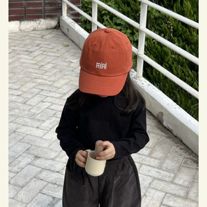 미니모먼츠볼캡 오렌지브라운 새상품