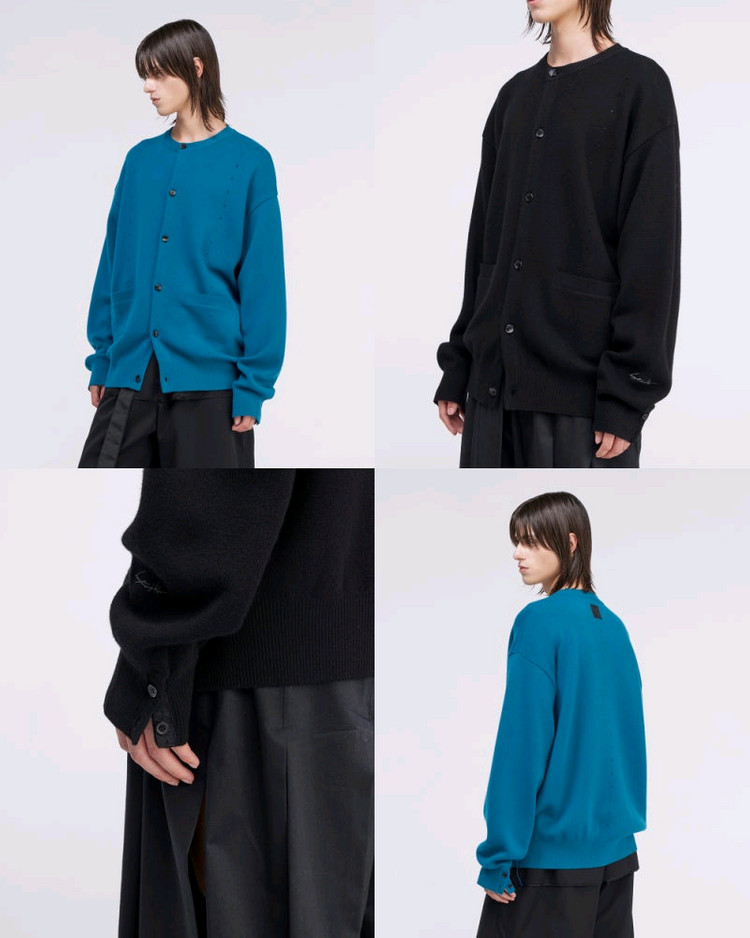 송지오 옴므 가디건 블랙 100사이즈 (차승원콜라보)--1