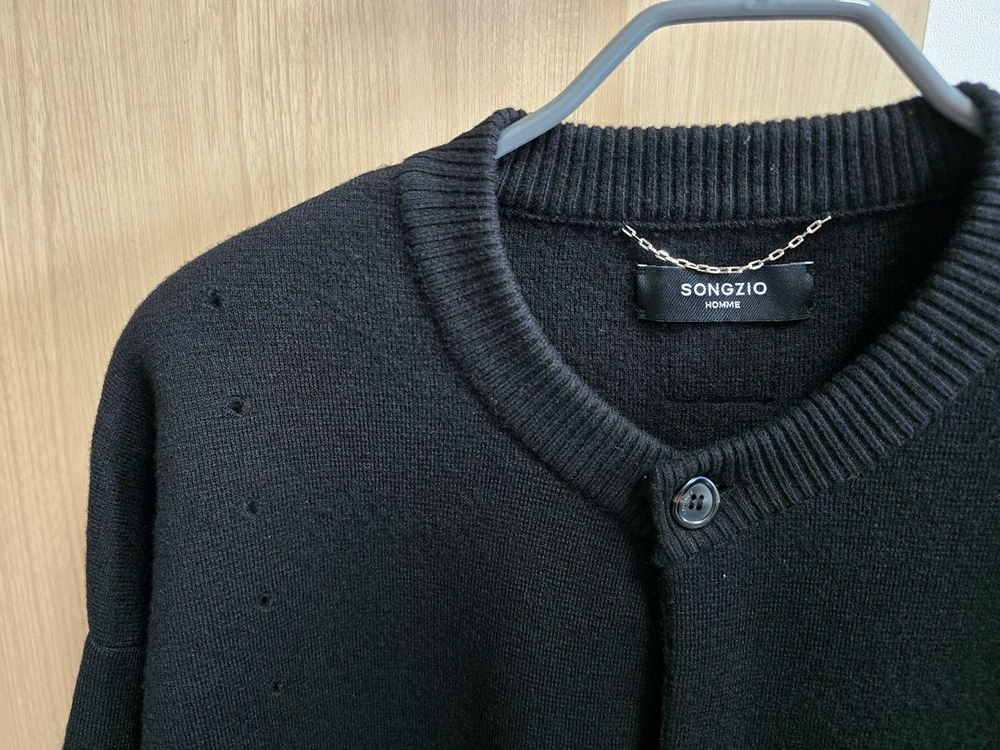 송지오 옴므 가디건 블랙 100사이즈 (차승원콜라보)--8