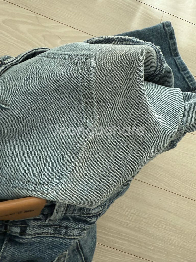 sjsj 완판 크롭 데님 팬츠 마인 시스템 타임--6