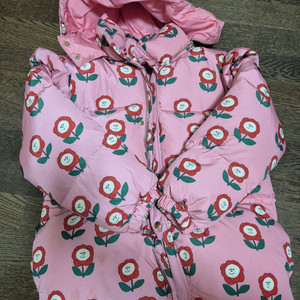 리미떼두두 핑크플라워 덕다운패딩