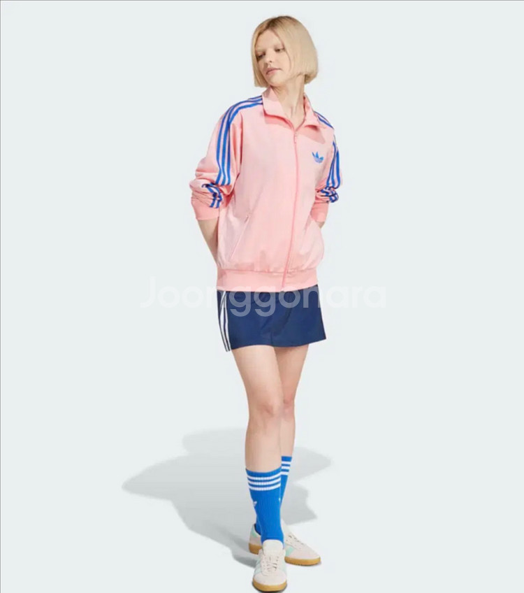 [새상품] 아디다스 파이어버드 루즈 트랙탑 세미 핑크S--1