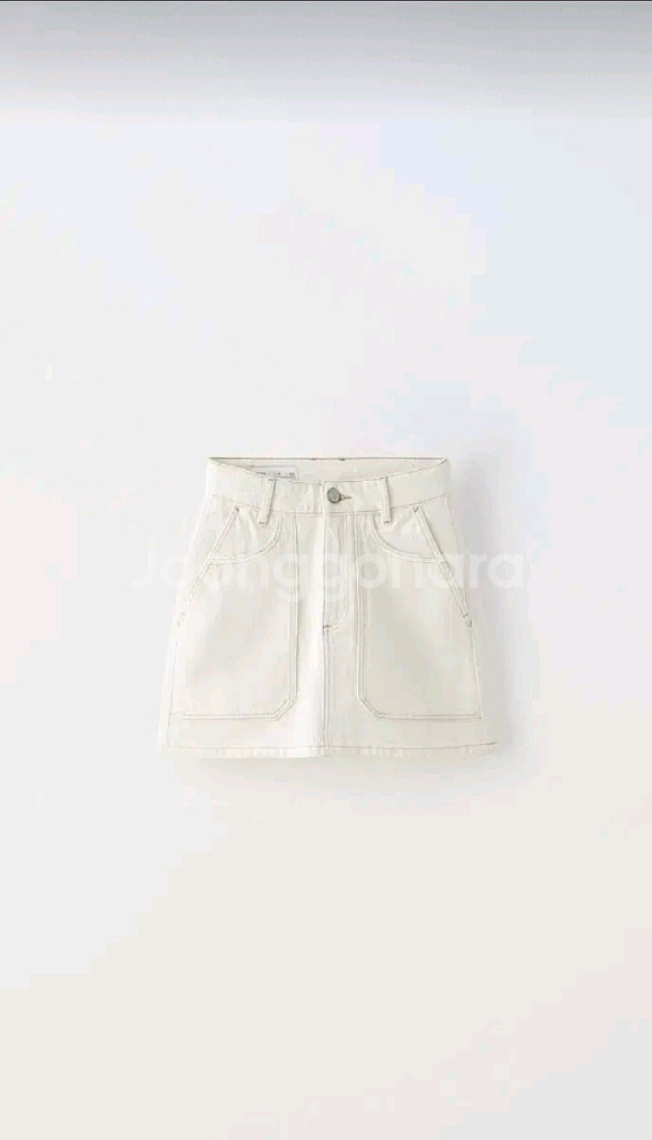 자라키즈 맥시 포켓 데님 스커트 7y 새상품--0