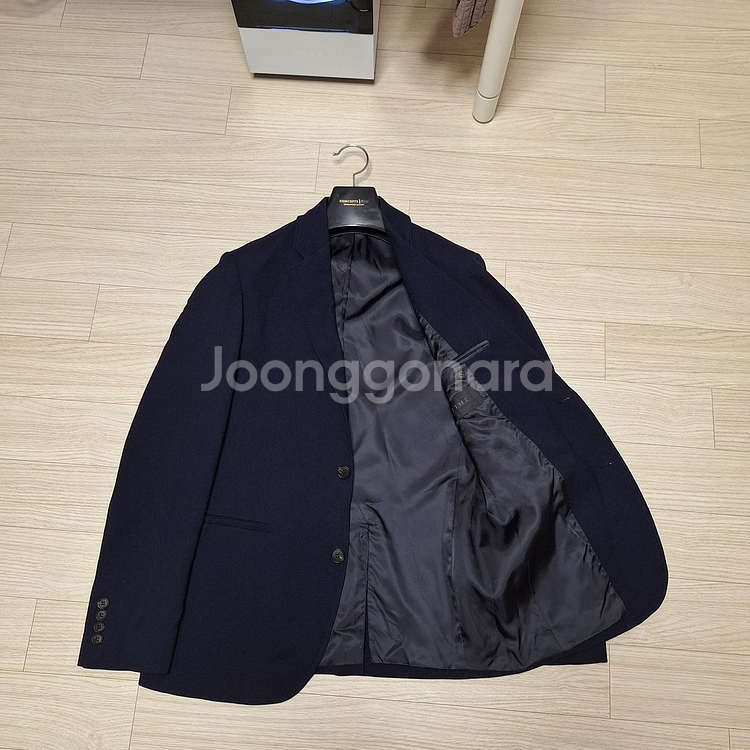 타임옴므 울 블렌드 슬릿 싱글 자켓--3