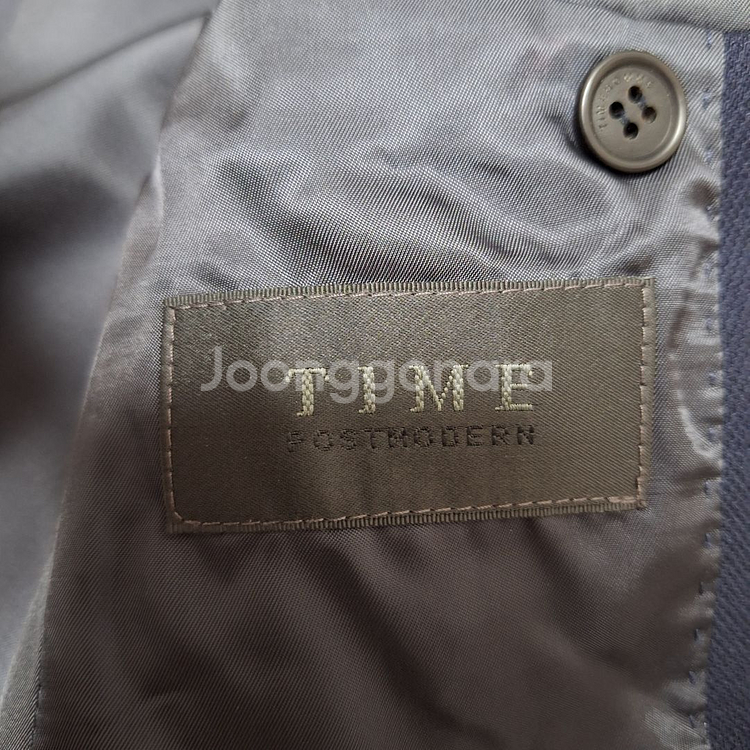 타임옴므 울 블렌드 슬릿 싱글 자켓--5