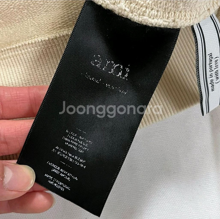 아미 크롭 여성 맨투맨 스웻 셔츠--5