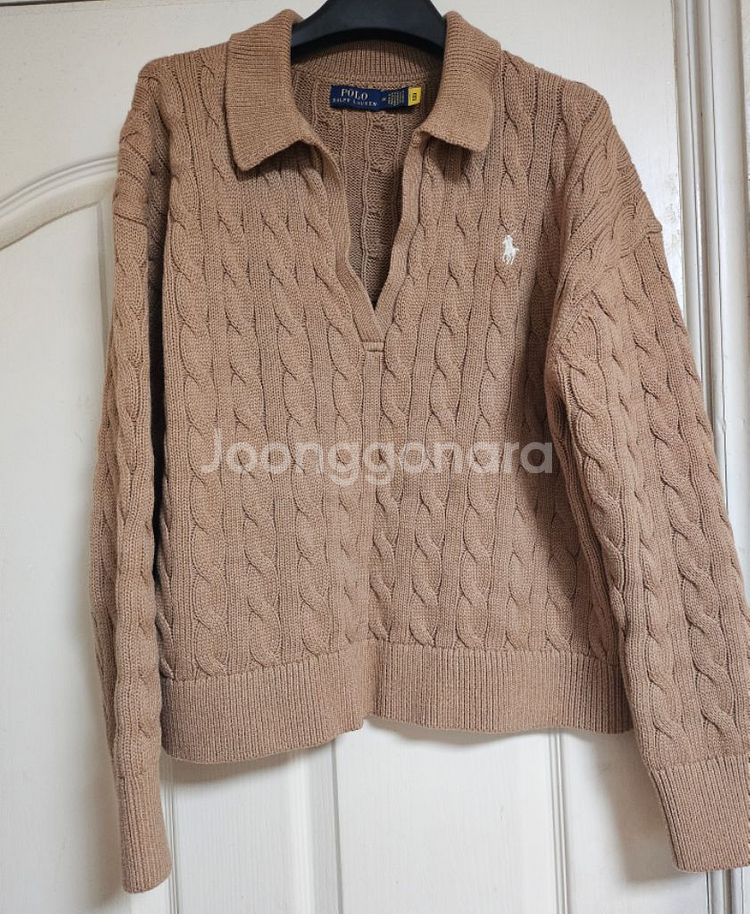 폴로 랄프로렌 여성 케이블 니트 M--0