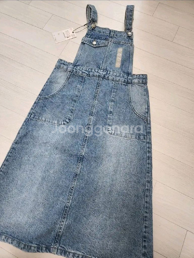 자라키즈 데님 점퍼스커트 6y 새상품--3