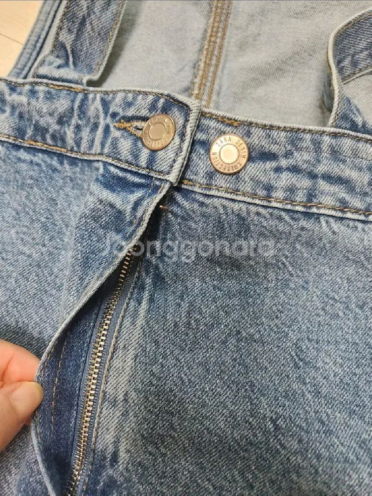 자라키즈 데님 점퍼스커트 6y 새상품--6