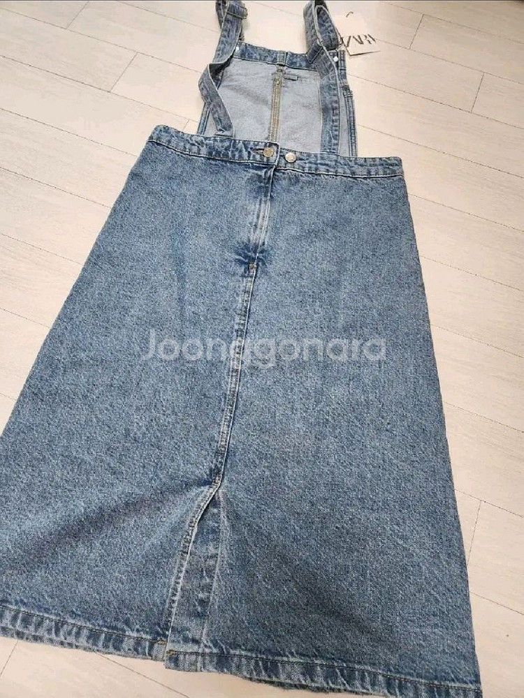 자라키즈 데님 점퍼스커트 6y 새상품--5