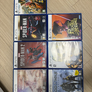 PS5 게임타이틀 일괄 판매합니다.(7개)