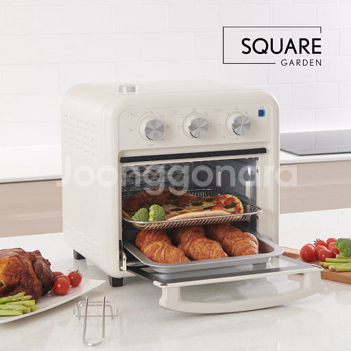(미개봉) 스퀘어가든 스팀 에어프라이어 오븐 18L--0