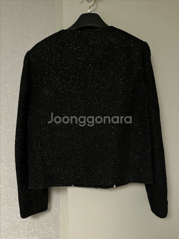 블랑쇼 블랙 트위드 자켓 L (black bird tw--1