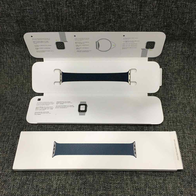 애플워치 어비스 블루 브레이디드 솔로 루프 45mm 이미지