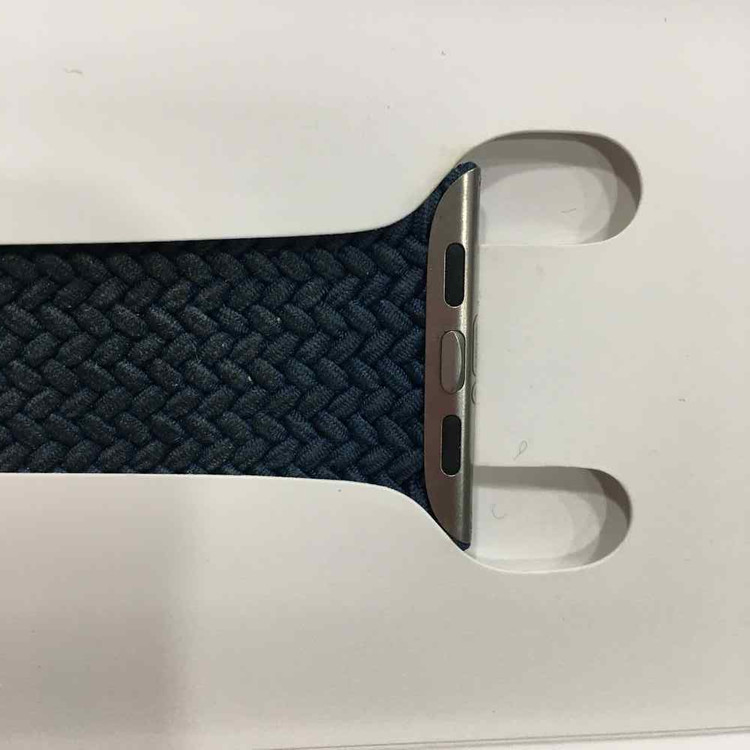 애플워치 어비스 블루 브레이디드 솔로 루프 45mm 이미지