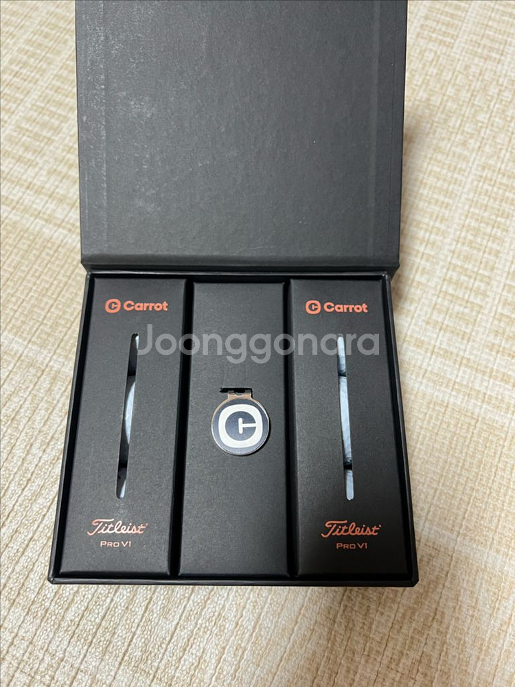 타이틀리스트 PRO V1 골프공 6구 캐롯 콜라보--1