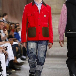 준야와타나베 18ss 컬렉션 리바이스 콜라보 패치 데님