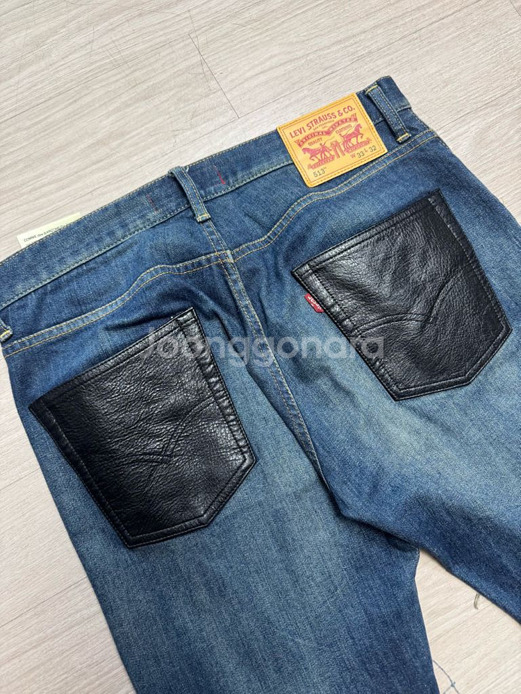 준야와타나베 18ss 컬렉션 리바이스 콜라보 패치 데님--6