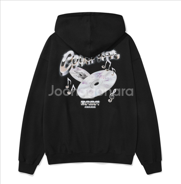 [새제품] 커버낫 그래픽 후드 블랙 M--1