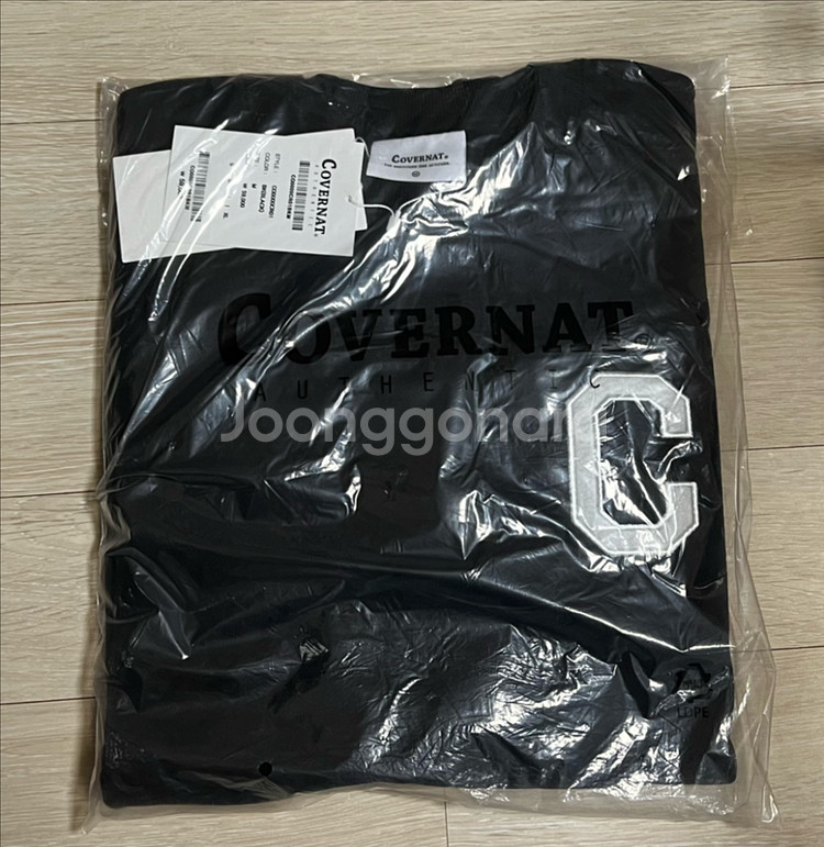 [커버낫] 새상품 C 로고 맨투맨 블랙 M--1