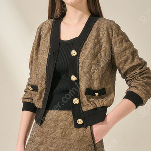 한섬 마인 글리터링 가디건