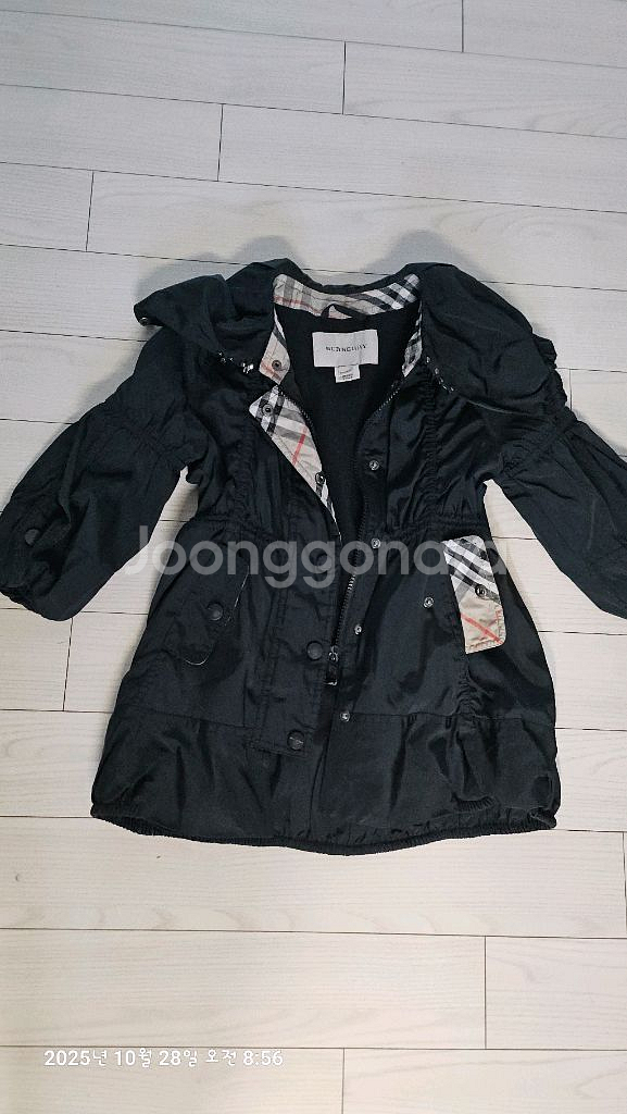 키즈 버버리 칠드런 바람막이코트4y--0