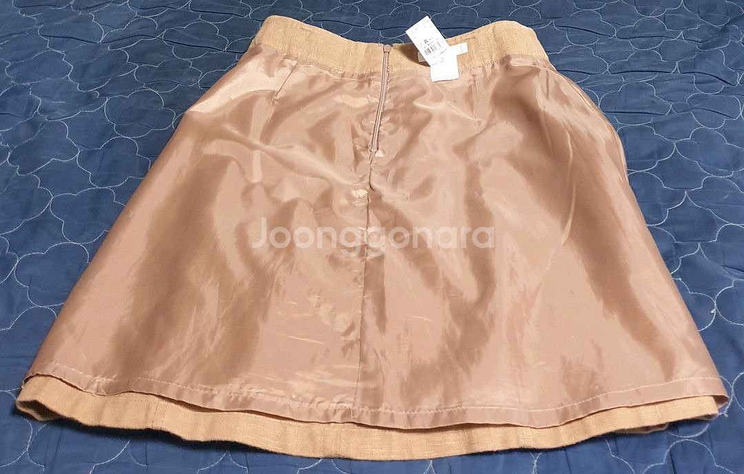 CC콜렉트 벨티드 치마 브라운 55사이즈 (S)--1