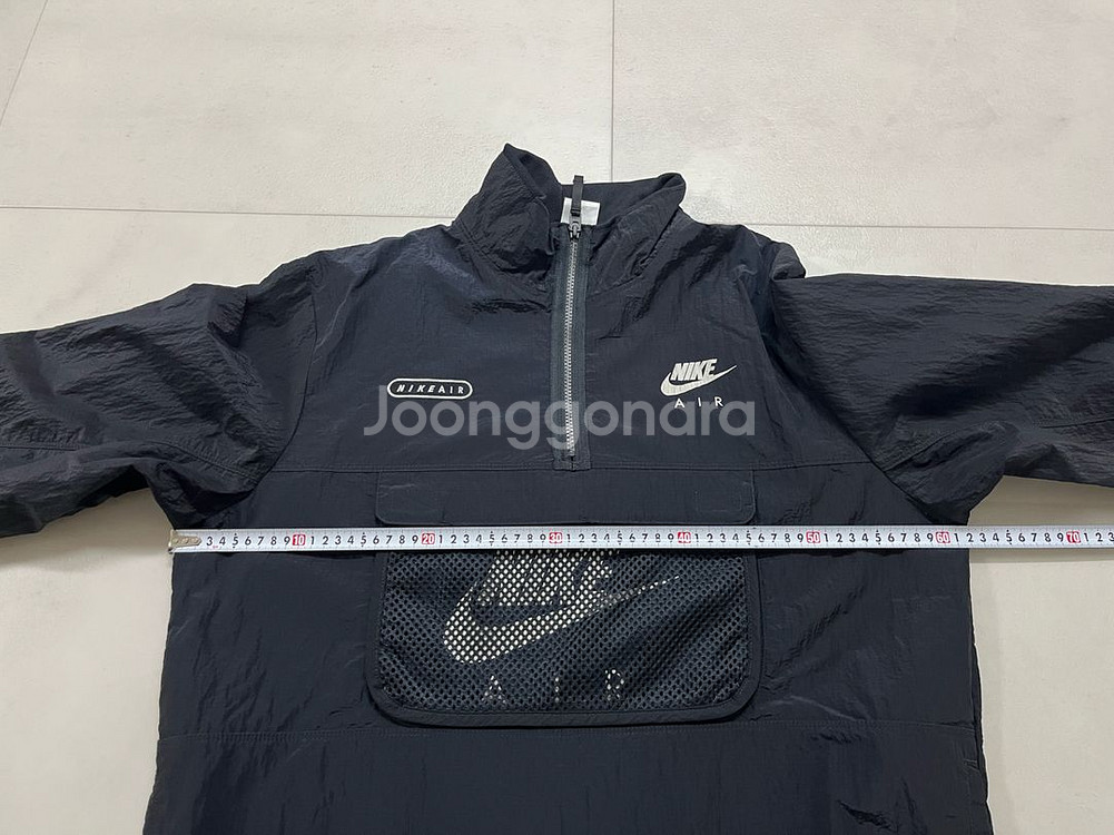 [L] 나이키 에어 우븐 라인드 자켓 블랙 라이드 본--2
