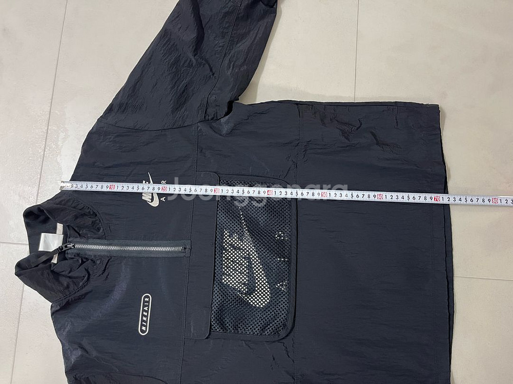 [L] 나이키 에어 우븐 라인드 자켓 블랙 라이드 본--4