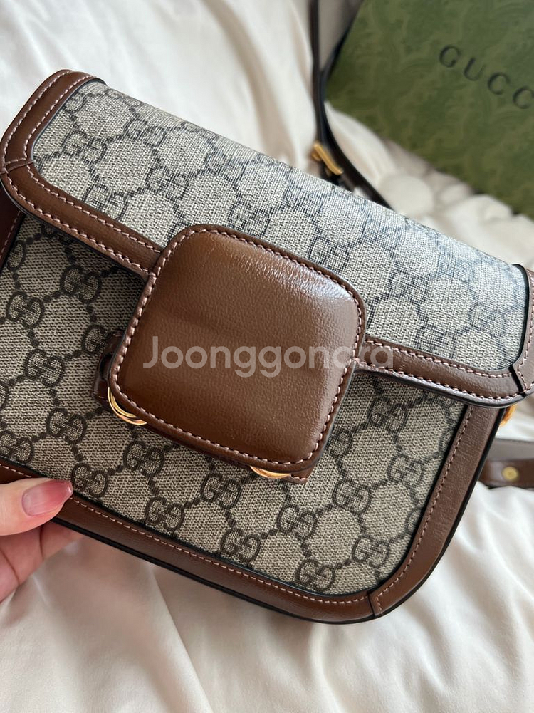 구찌 홀스빗 1955 미니 스몰 숄더백--1