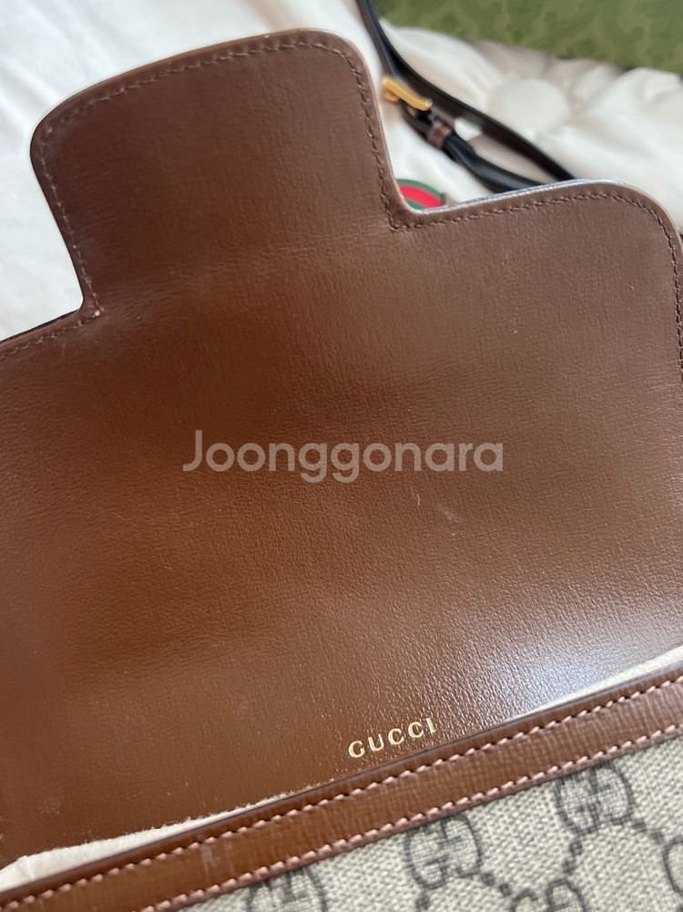 구찌 홀스빗 1955 미니 스몰 숄더백--3