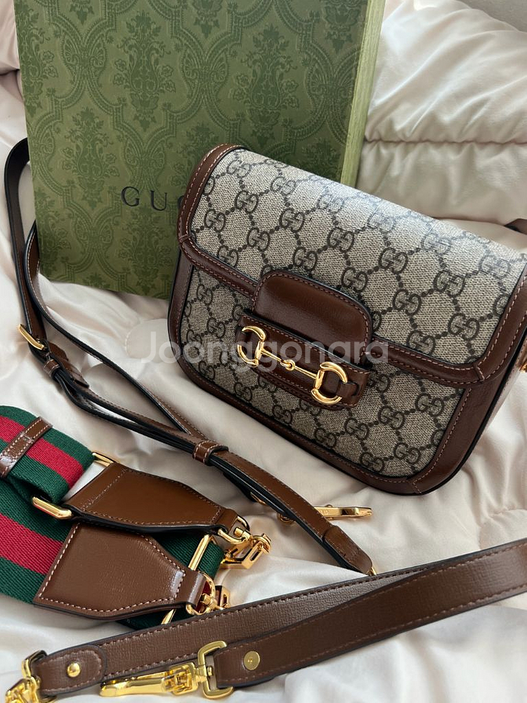 구찌 홀스빗 1955 미니 스몰 숄더백--0