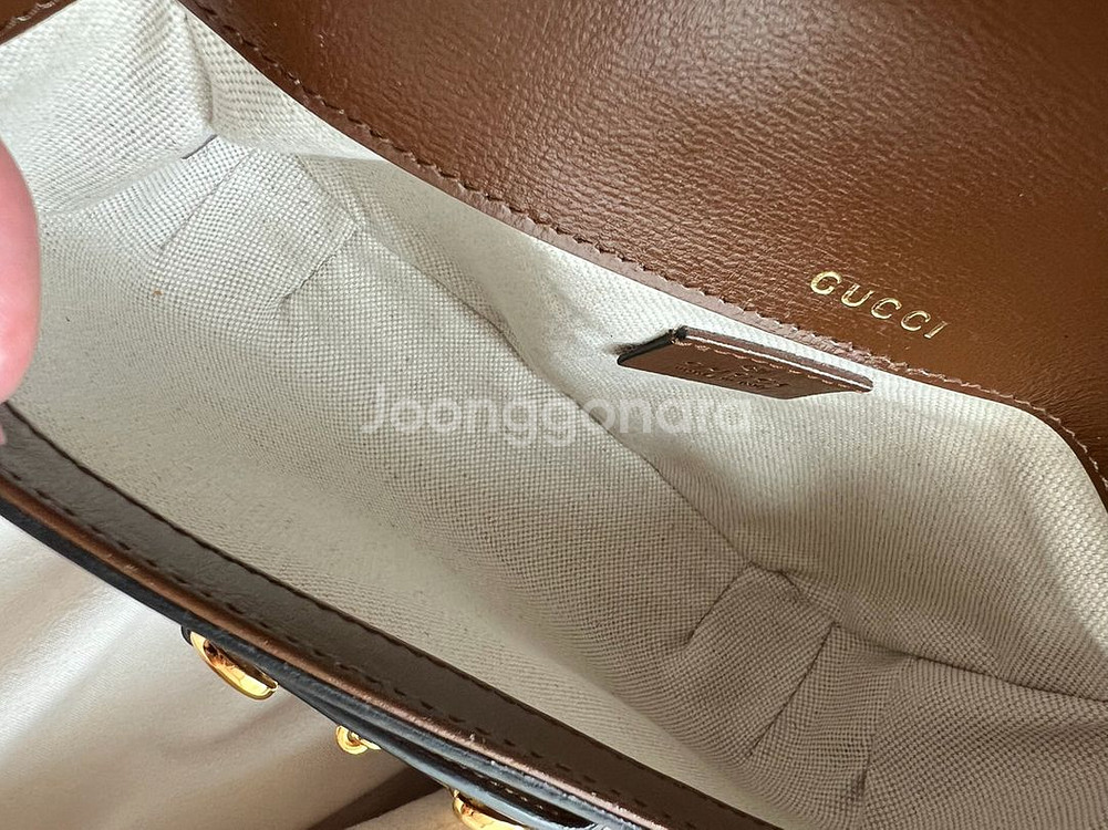 구찌 홀스빗 1955 미니 스몰 숄더백--4