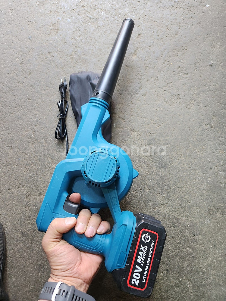 강력 무선 송풍기 20V 마끼다호환 배터리,충전기 포함--1