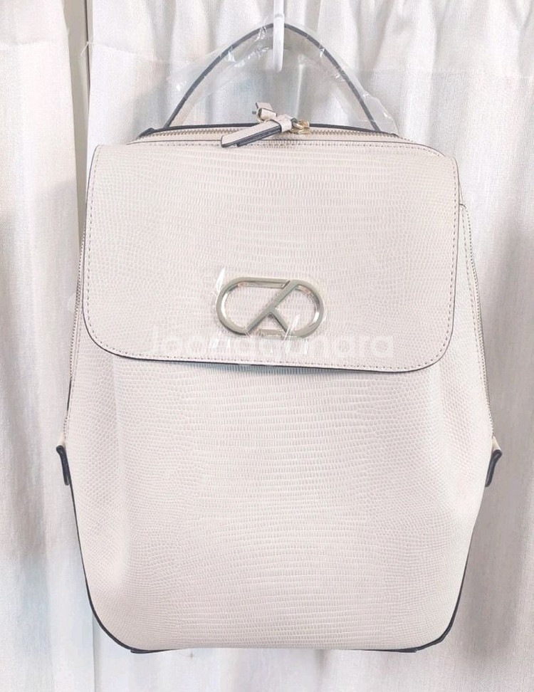 미사용 소가죽 백팩--0