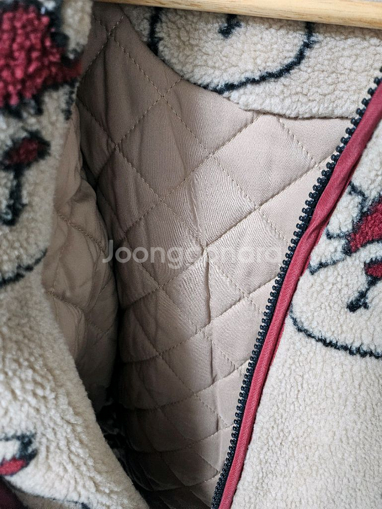 리미떼두두 뽀글이 곰돌이 양털 점퍼 3XL사이즈--5