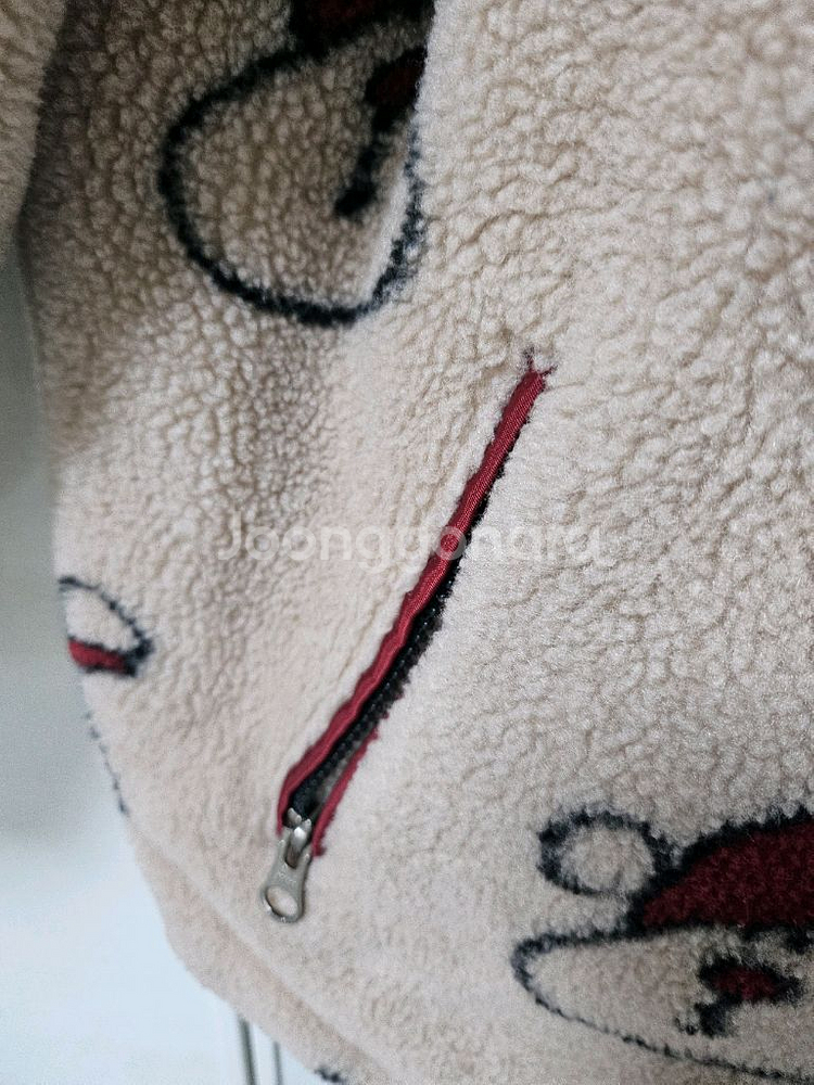 리미떼두두 뽀글이 곰돌이 양털 점퍼 3XL사이즈--7