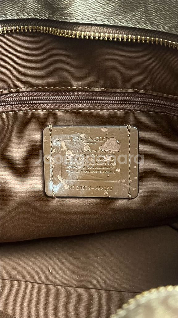 coach 코치 시그니처 브라운 토트백 쇼퍼백 숄더백--8